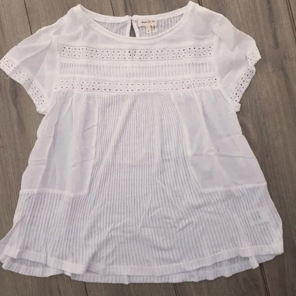 (Two for 20) Anthropologie Top M Meadow Rue Lightweight Summer NWOT